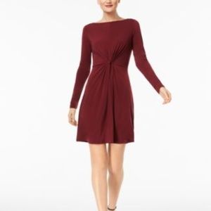 SALE ❤️ichael Kors  Twist-Front Dress Merlot M- XL